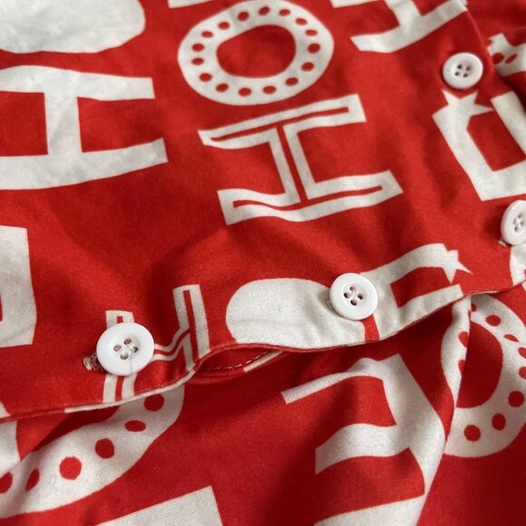 CBR One Piece Jumpsuit Women Large Red Long Sleeve Front Buttons Down - Picture 11 of 16